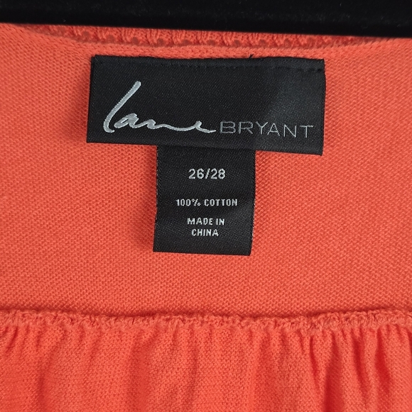 Lane Bryant Peachy Orange Button Up Cardigan 26/28 - Picture 3 of 7